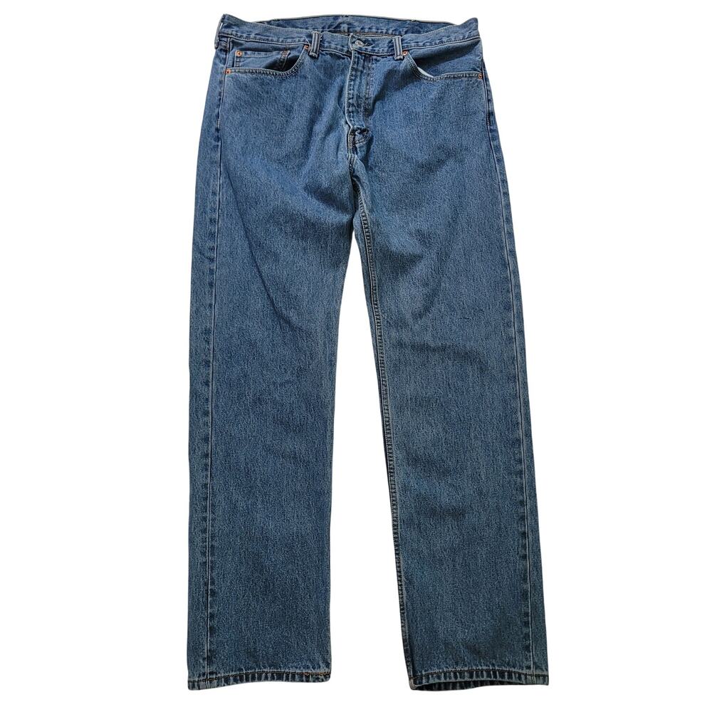 Levi’s Size 38x34 Men’s 505 Medium Wash‎ Straight Leg Classic Jeans